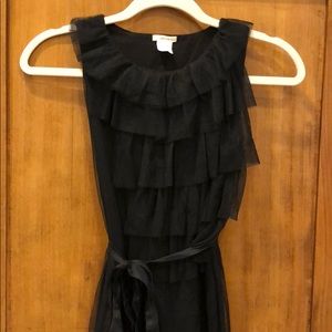 Crewcuts Girls Black Tulle Dress sz 10